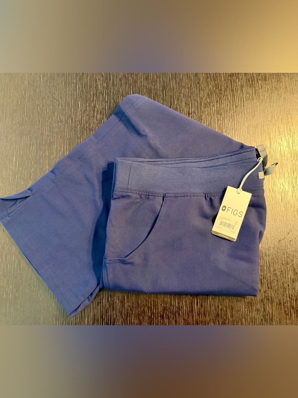 FIGS Kade Cargo Straight Leg Scrub Pants Navy Blue 2XL